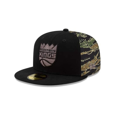 Sapca New Era Sacramento Kings NBA Camo Panel 59FIFTY Fitted - Negrii